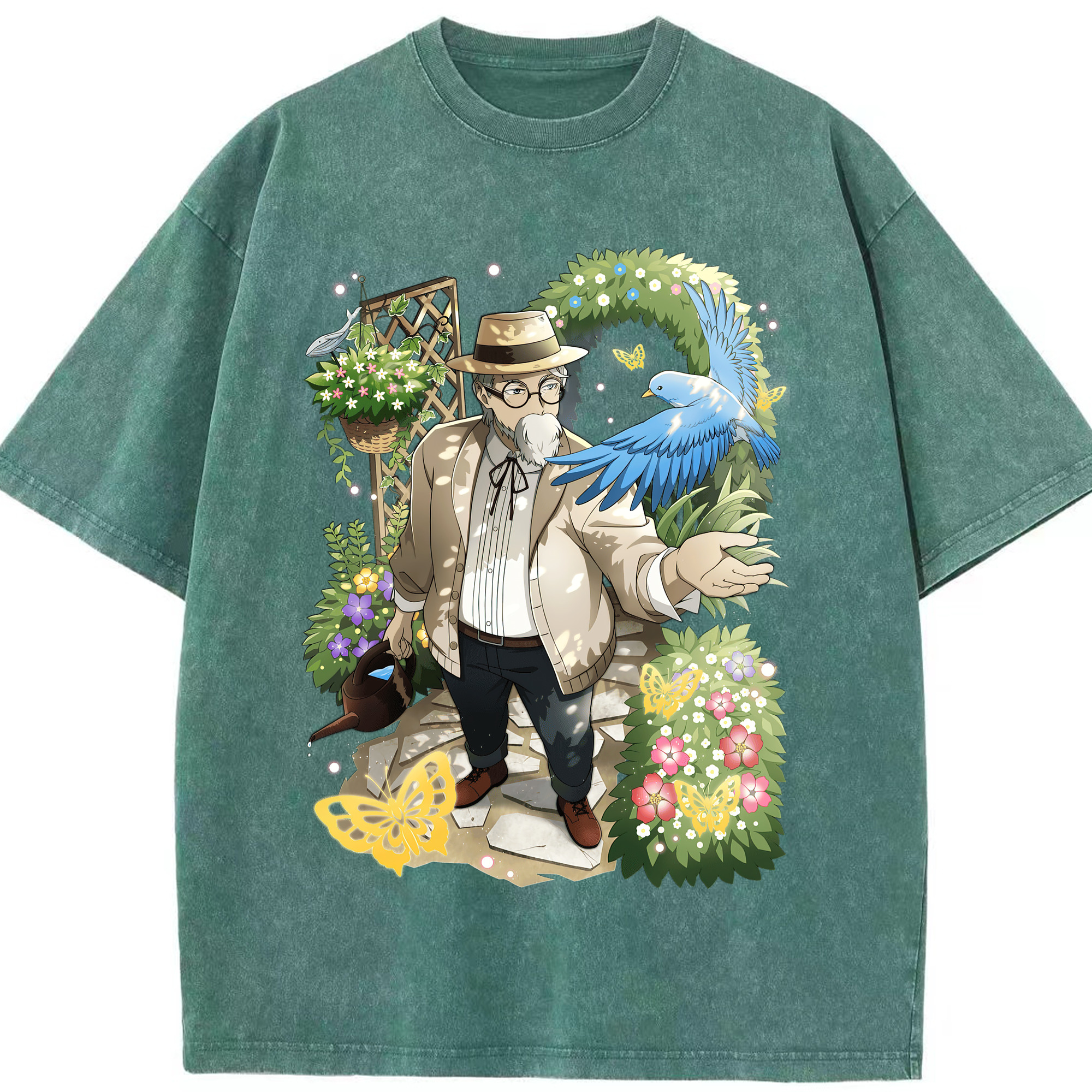 （画像用） 文豪ストレイドッグス Bungo Stray Dogs 綿100% ヴィンテージ風 半袖Tシャツ（フロントプリント）